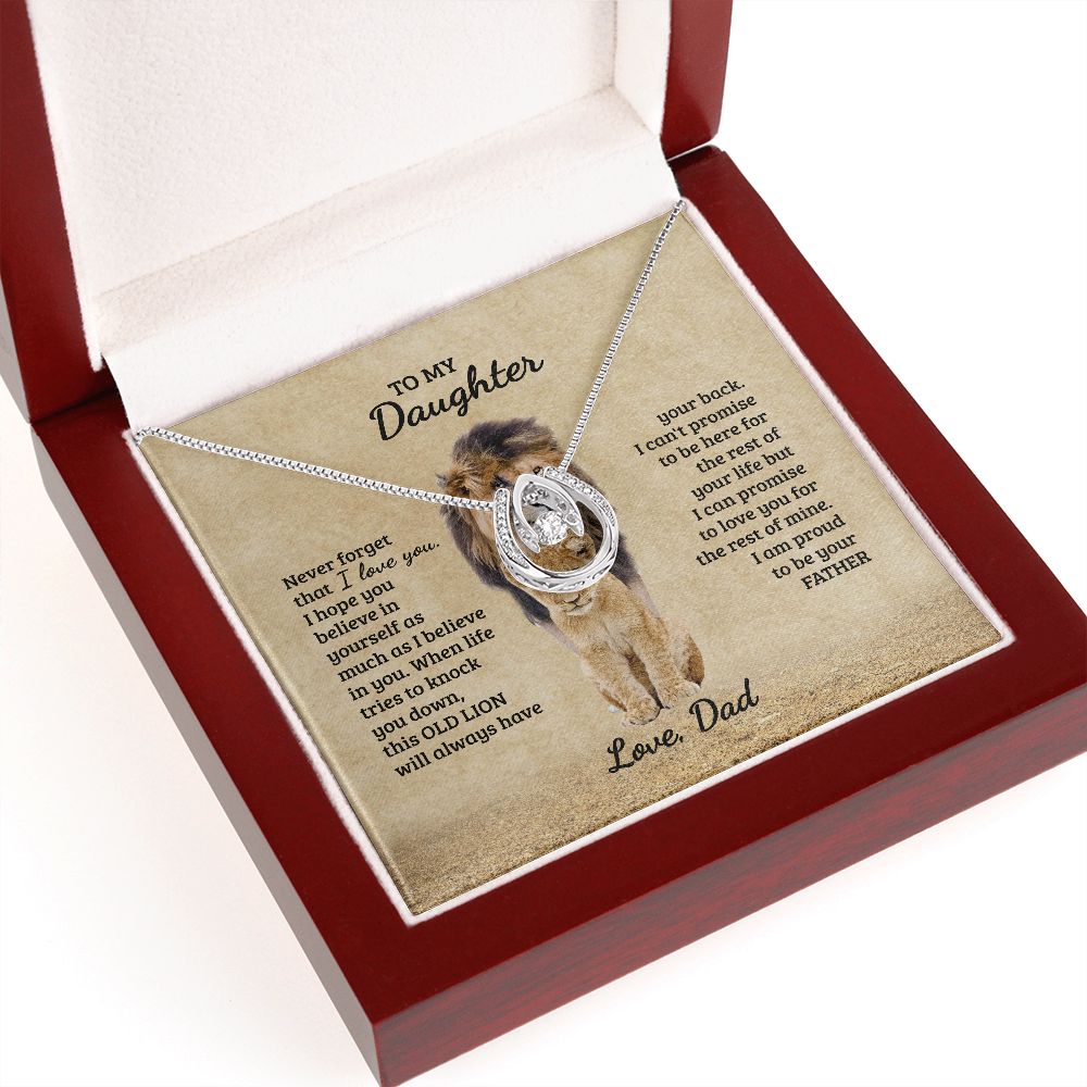 To My Daughter Necklace, Daughter Gift from Dad B0BLNBYRFC SNJW110704
