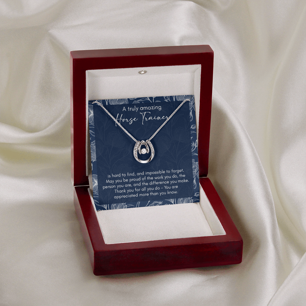 A Truly Amazing Horse Trainer, Necklace Gift For Horse Lovers B0B5Y89SPC