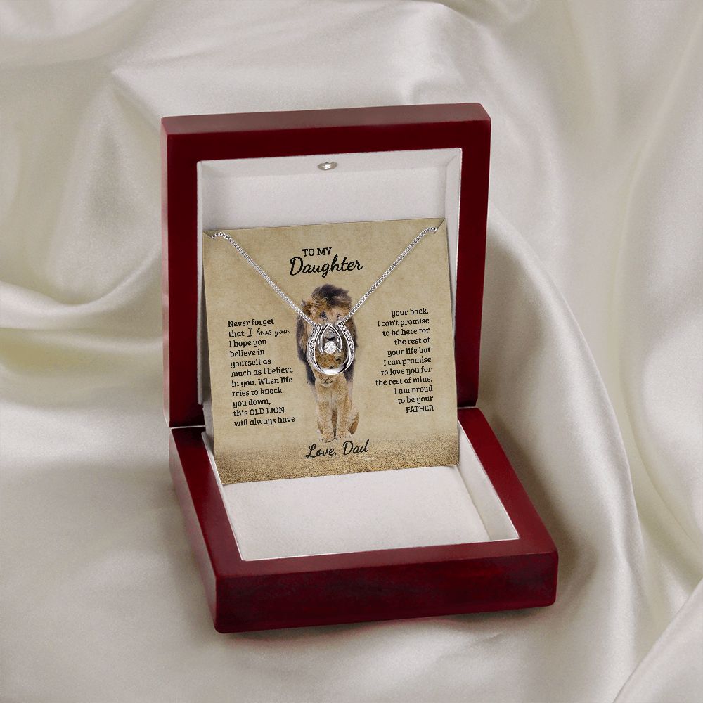 To My Daughter Necklace, Daughter Gift from Dad B0BLNBYRFC SNJW110704