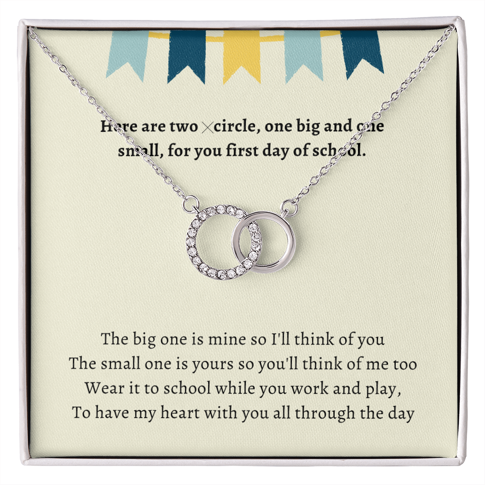 First Day of Kindergarten Mommy and Me Back to School Necklace First Day of School Bracelet Matching Necklace Anxiety Gift