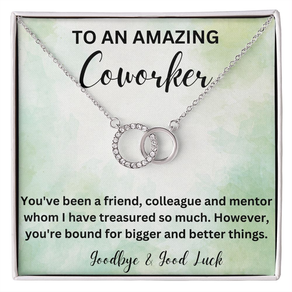 Thoughtful Gift for a Leaving Female Colleague - Symbolic Necklace with a Message