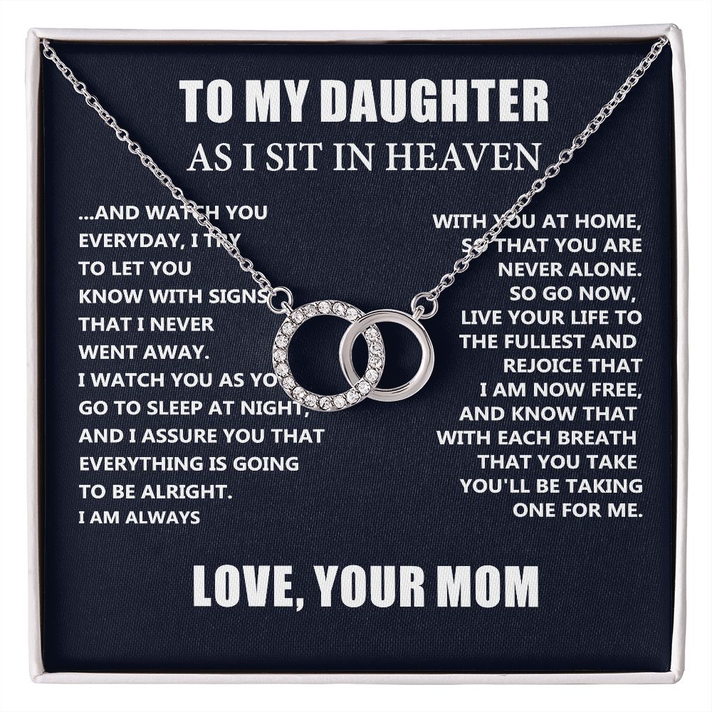 Mom Memorial Gift For Daughter- Loss of Mom Gift for Daughter - Christmas Mother's Day Necklace Gifts For Daughter