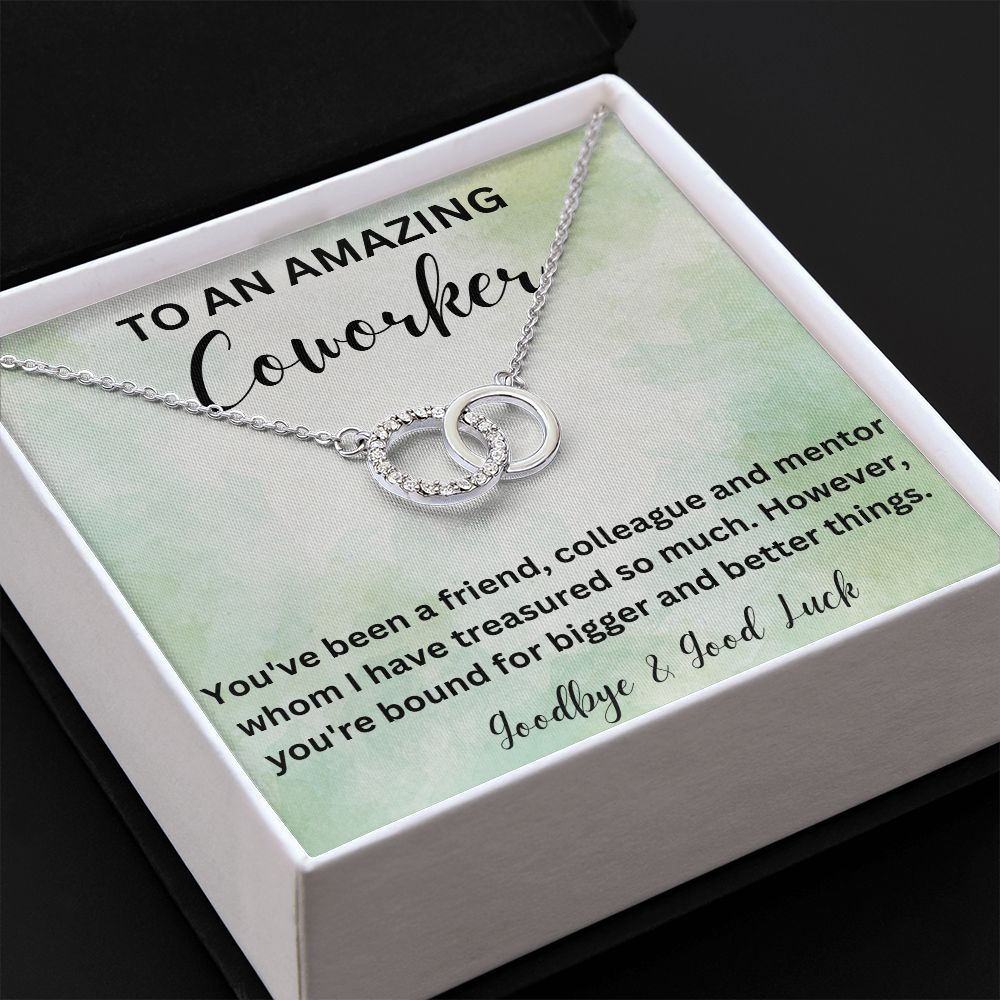 Thoughtful Gift for a Leaving Female Colleague - Symbolic Necklace with a Message