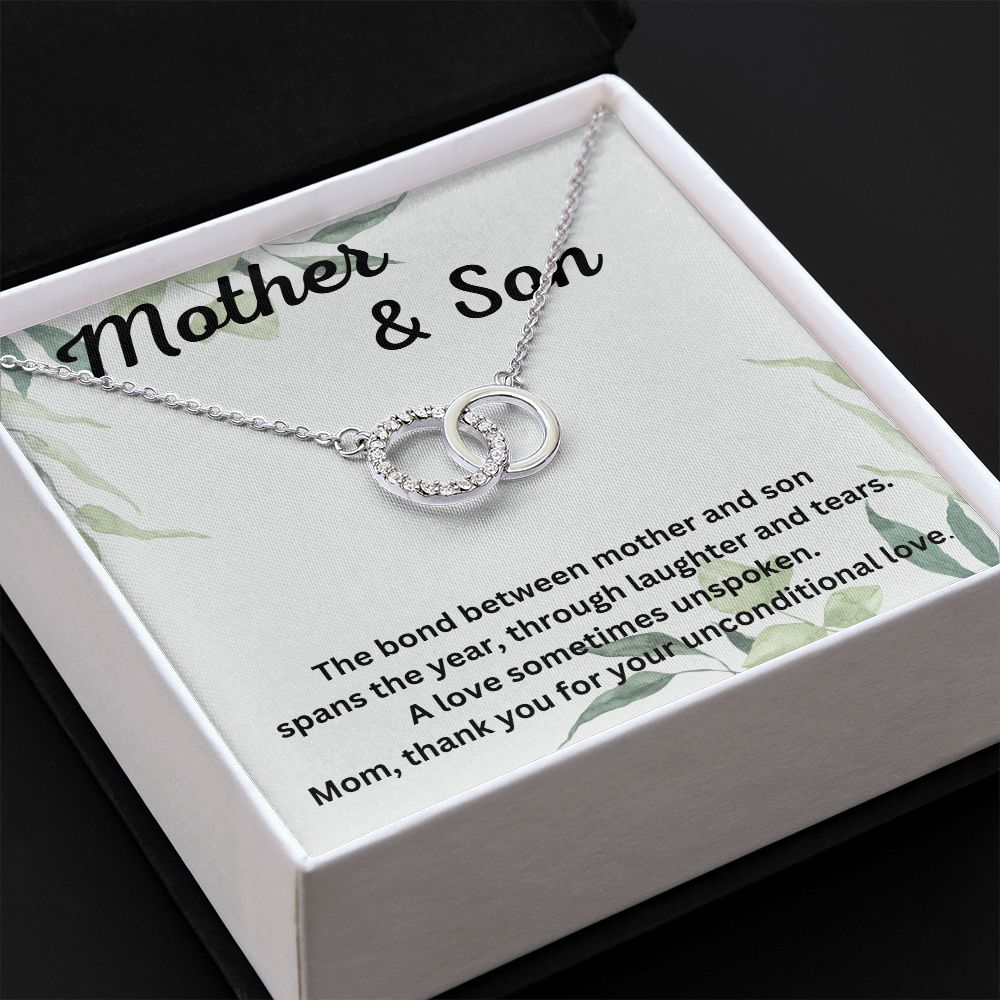 Thoughtful Necklace Gifts for Mom from Son – Unique Pendant with Personalized Message Card