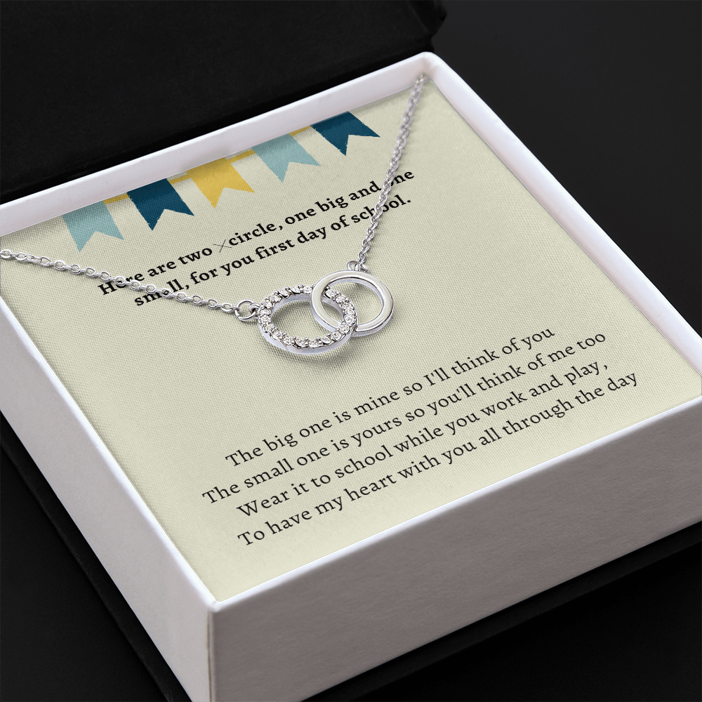 First Day of Kindergarten Mommy and Me Back to School Necklace First Day of School Bracelet Matching Necklace Anxiety Gift