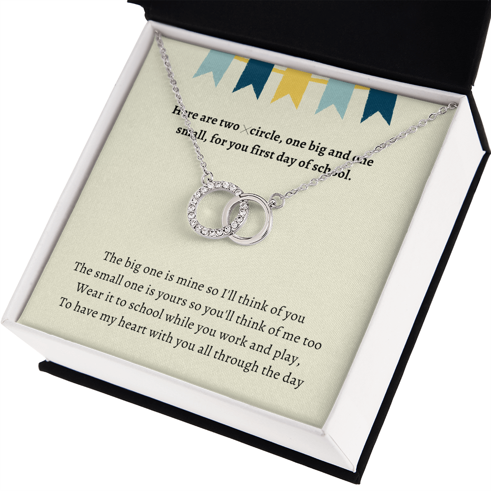 First Day of Kindergarten Mommy and Me Back to School Necklace First Day of School Bracelet Matching Necklace Anxiety Gift