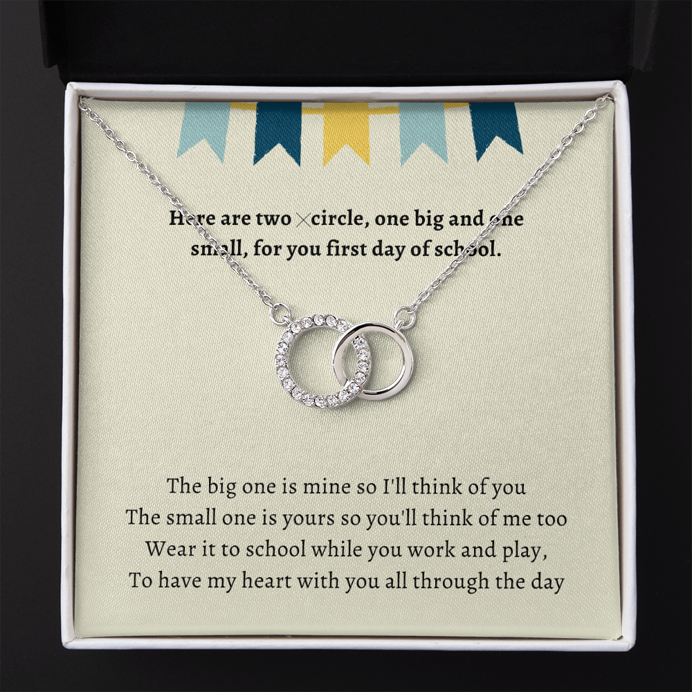 First Day of Kindergarten Mommy and Me Back to School Necklace First Day of School Bracelet Matching Necklace Anxiety Gift