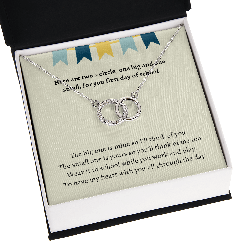 First Day of Kindergarten Mommy and Me Back to School Necklace First Day of School Bracelet Matching Necklace Anxiety Gift
