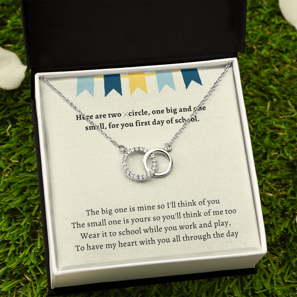 First Day of Kindergarten Mommy and Me Back to School Necklace First Day of School Bracelet Matching Necklace Anxiety Gift