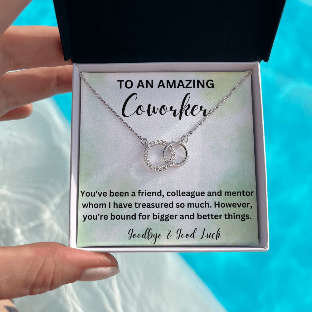 Thoughtful Gift for a Leaving Female Colleague - Symbolic Necklace with a Message