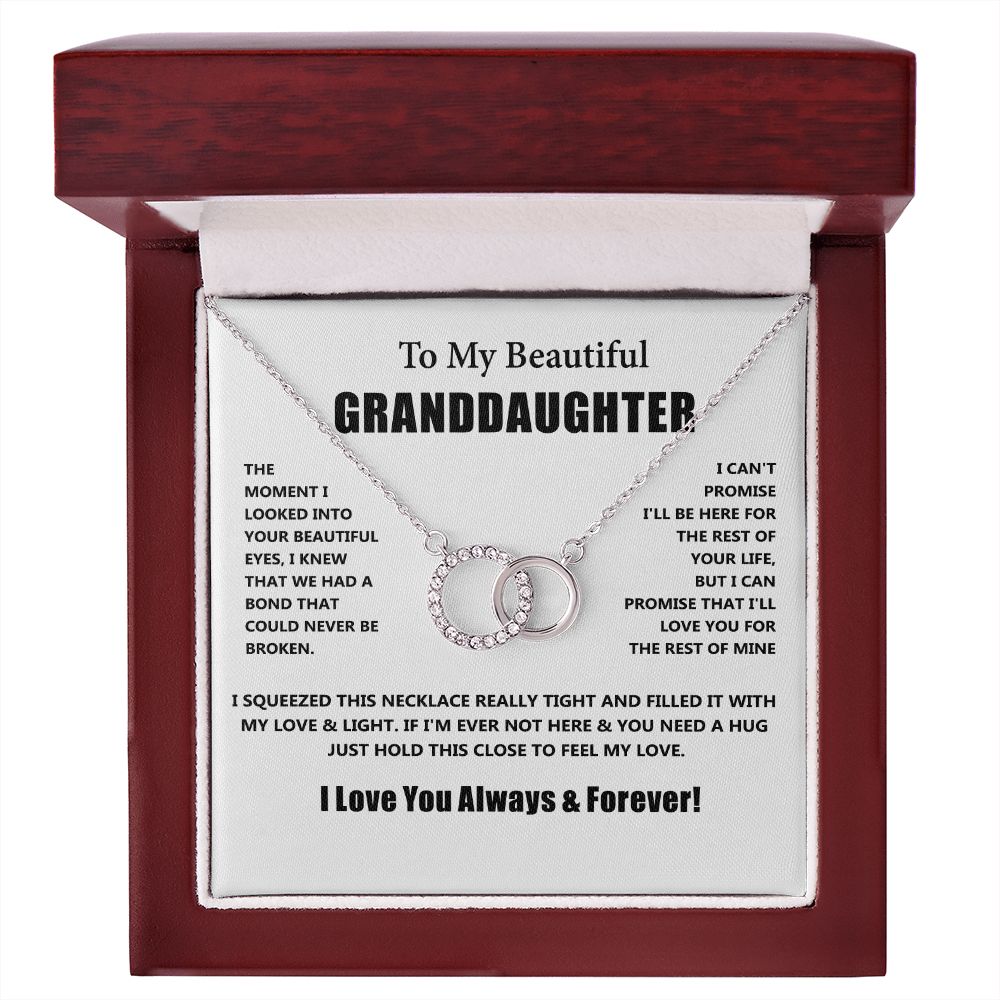 To My Granddaughter Necklace - Christmas Birthday Gifts For Granddaughter - I'll Love You For The Rest Of Mine