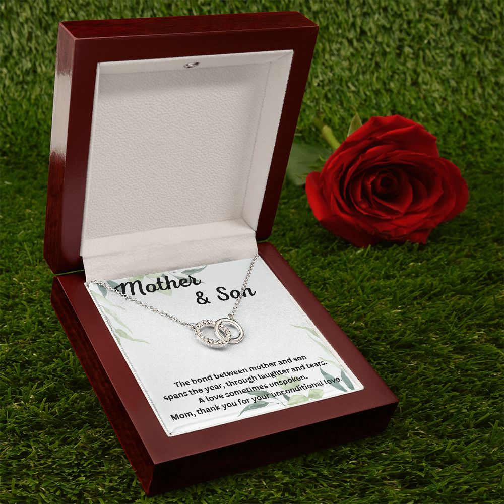 Thoughtful Necklace Gifts for Mom from Son – Unique Pendant with Personalized Message Card
