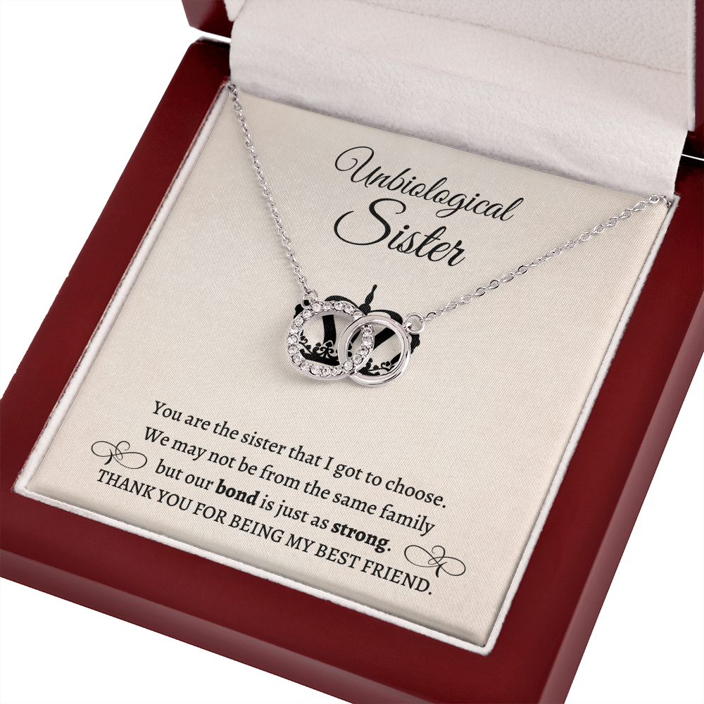 Gift for Friends, Bestie, Soul Sister Matching Necklace Unbiological Sister Interlocking Necklace Jewelry Birthday Distance