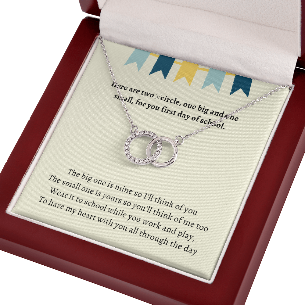 First Day of Kindergarten Mommy and Me Back to School Necklace First Day of School Bracelet Matching Necklace Anxiety Gift