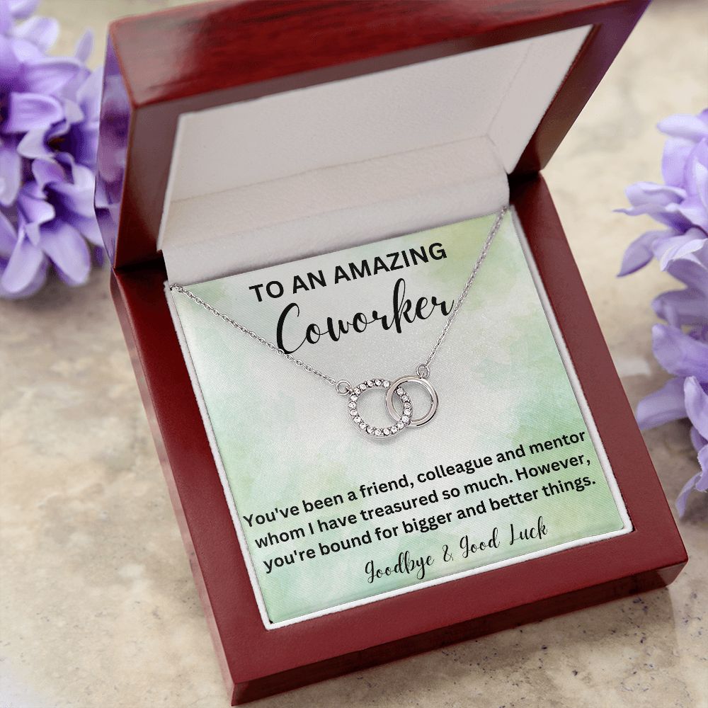 Thoughtful Gift for a Leaving Female Colleague - Symbolic Necklace with a Message