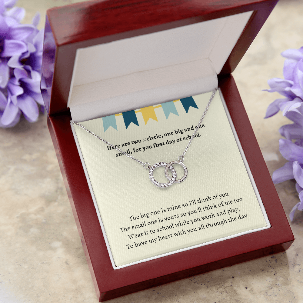 First Day of Kindergarten Mommy and Me Back to School Necklace First Day of School Bracelet Matching Necklace Anxiety Gift