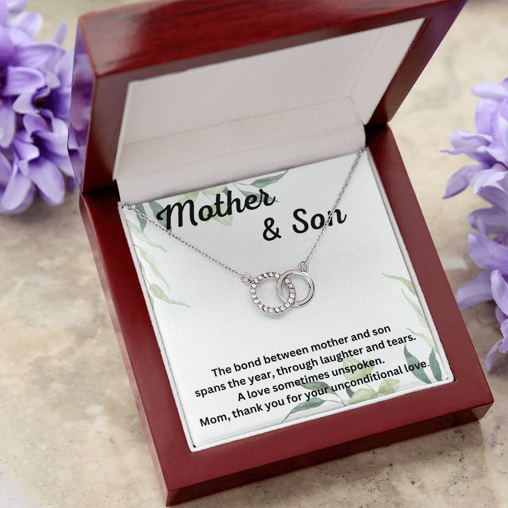 Thoughtful Necklace Gifts for Mom from Son – Unique Pendant with Personalized Message Card