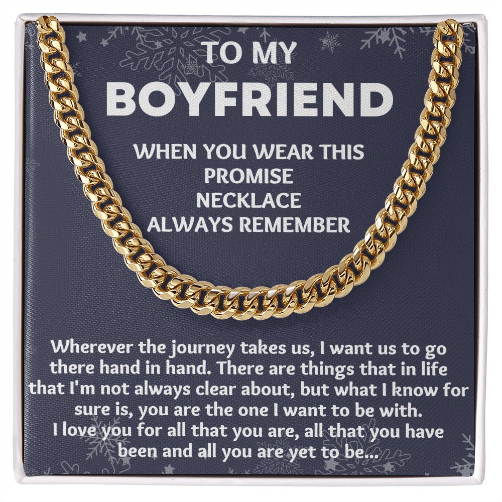 Unique Anniversary Gifts for Him: Personalized Necklace for Your 1 Year Boyfriend"