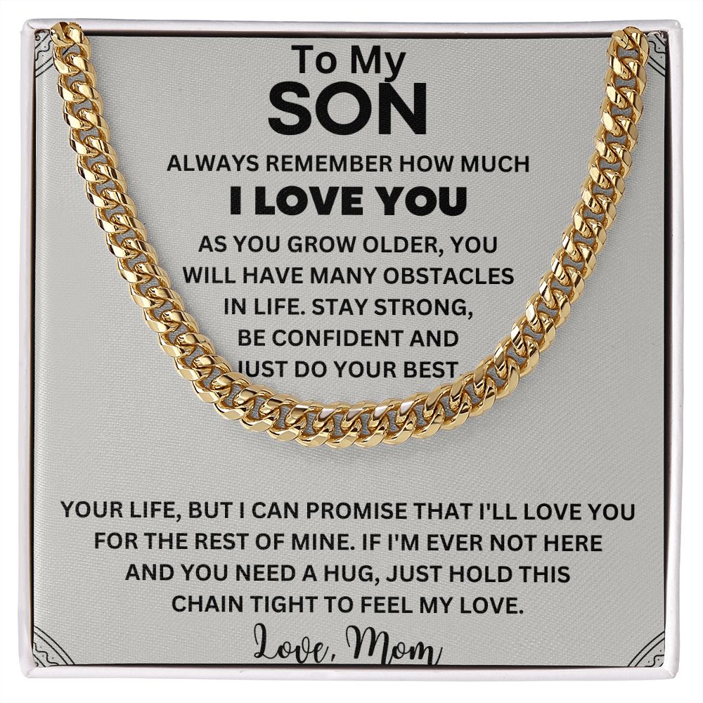 A Sentimental Gift for Your Amazing Son - To My Son Necklace from Mom/Dad