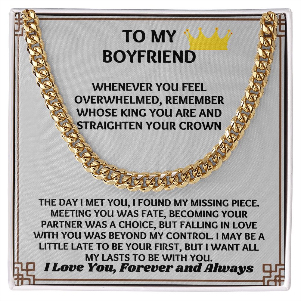 "Stylish and Trendy Necklace Gift for Him Boyfriend on His Birthday"