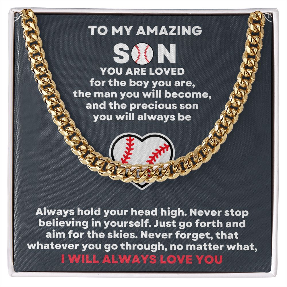 "Celebrate the Season with the Best Baseball Gifts for Boys Necklace - Perfect for the Holidays!"