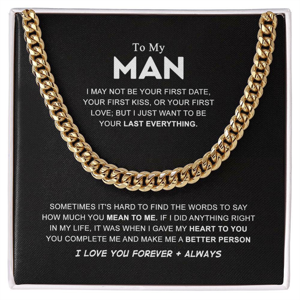 To My Man Last Everything, Valentines Day Gifts for Him ttstore-1012-02x4 B0BPPW5X4G