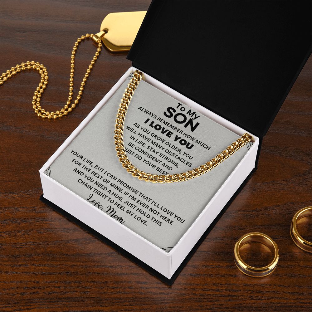 A Sentimental Gift for Your Amazing Son - To My Son Necklace from Mom/Dad