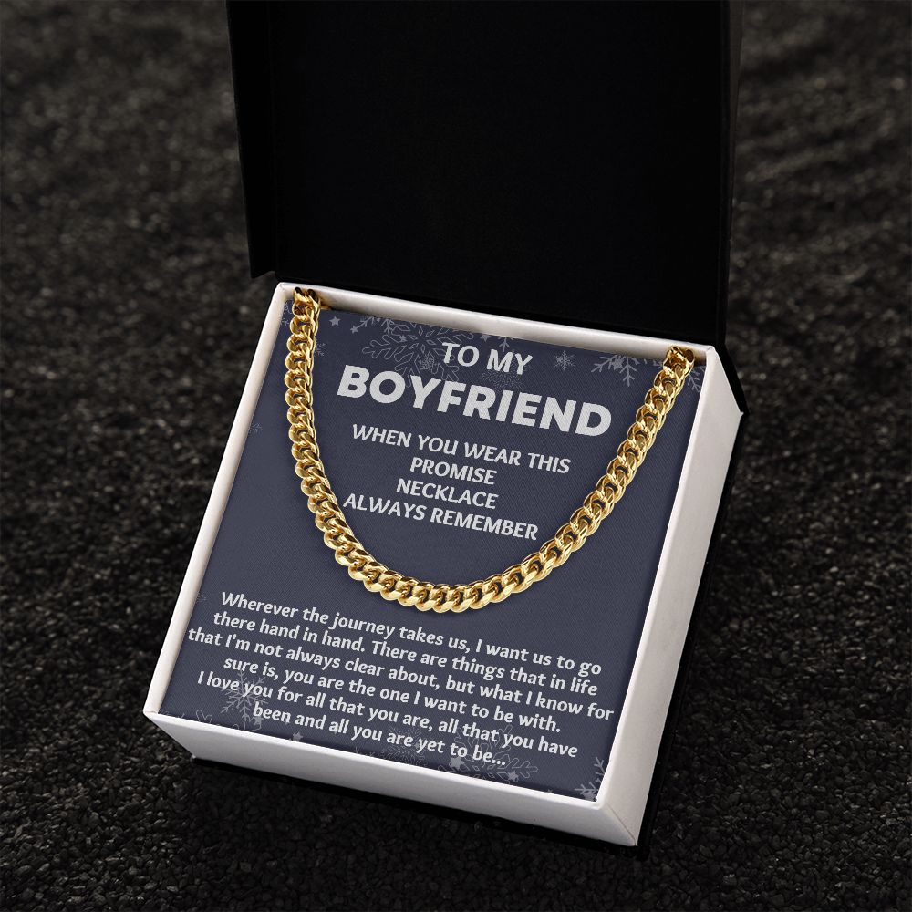 Unique Anniversary Gifts for Him: Personalized Necklace for Your 1 Year Boyfriend"