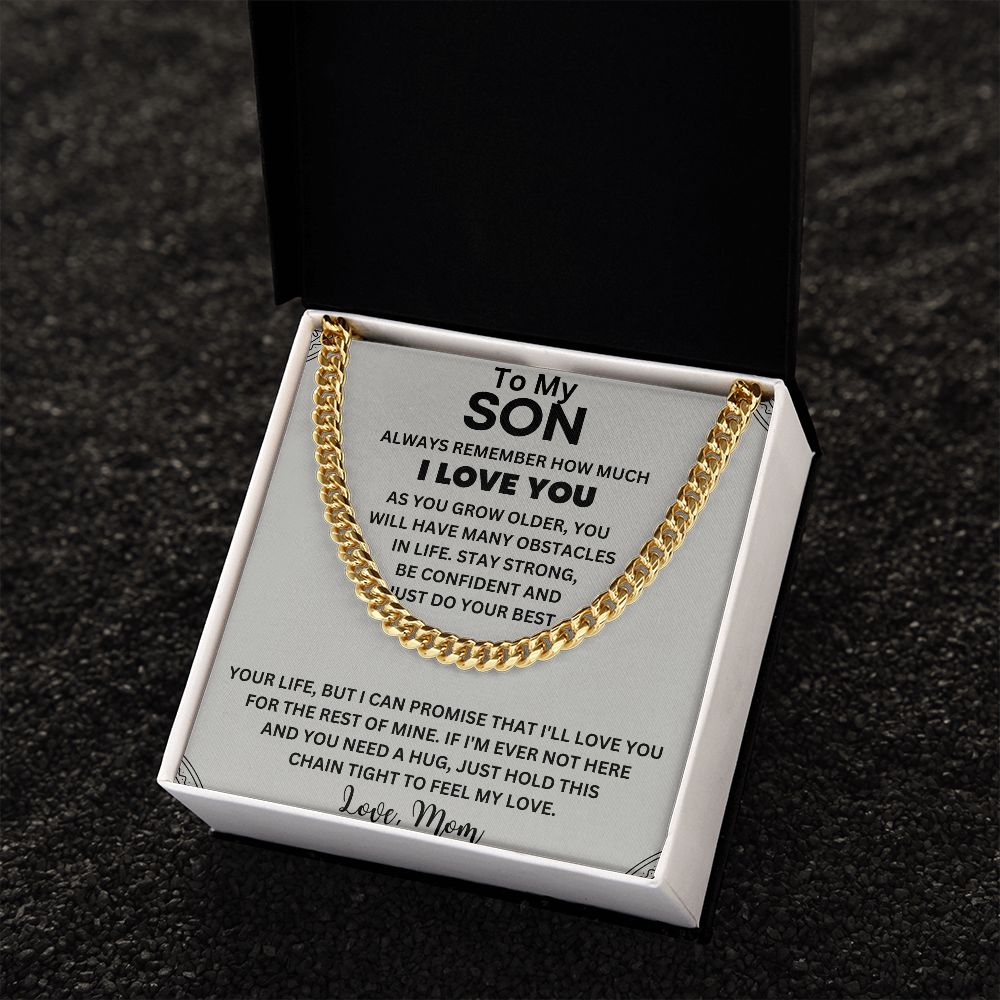 A Sentimental Gift for Your Amazing Son - To My Son Necklace from Mom/Dad