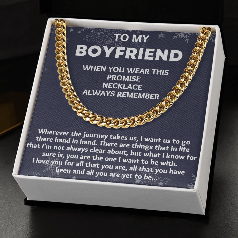 Unique Anniversary Gifts for Him: Personalized Necklace for Your 1 Year Boyfriend"