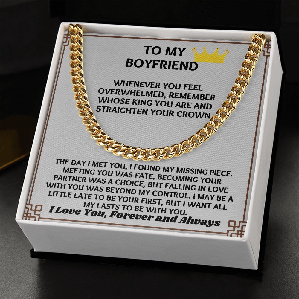 "Stylish and Trendy Necklace Gift for Him Boyfriend on His Birthday"