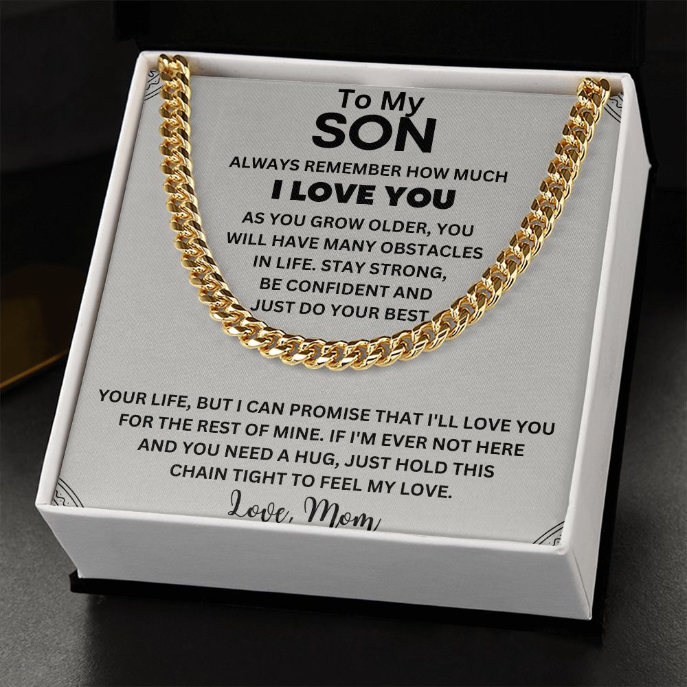 A Sentimental Gift for Your Amazing Son - To My Son Necklace from Mom/Dad