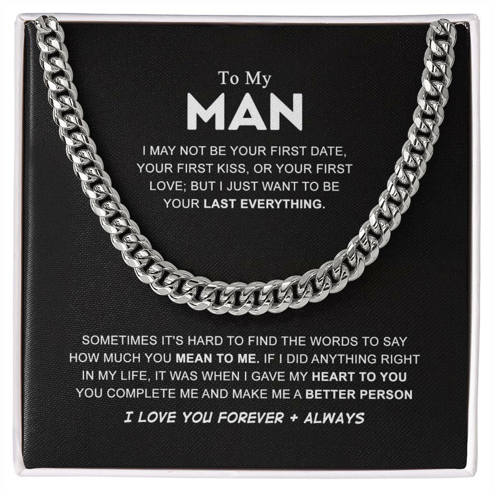 To My Man Last Everything, Valentines Day Gifts for Him ttstore-1012-02x4 B0BPPW5X4G