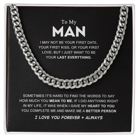 To My Man Last Everything, Valentines Day Gifts for Him ttstore-1012-02x4 B0BPPW5X4G