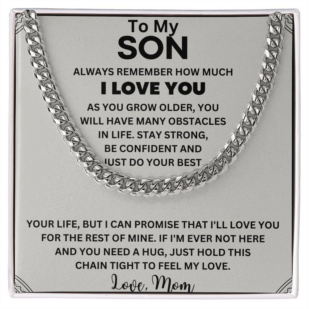 A Sentimental Gift for Your Amazing Son - To My Son Necklace from Mom/Dad