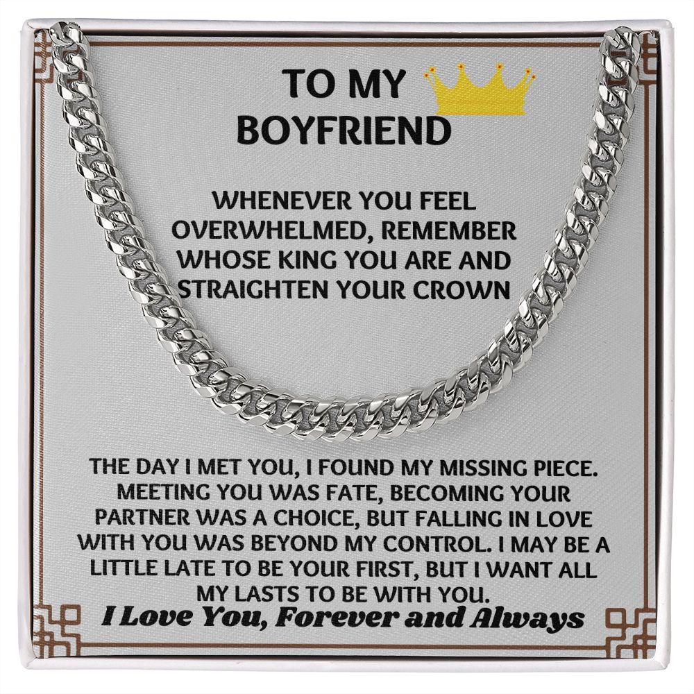 "Stylish and Trendy Necklace Gift for Him Boyfriend on His Birthday"