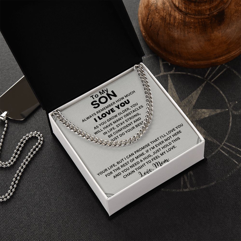 A Sentimental Gift for Your Amazing Son - To My Son Necklace from Mom/Dad