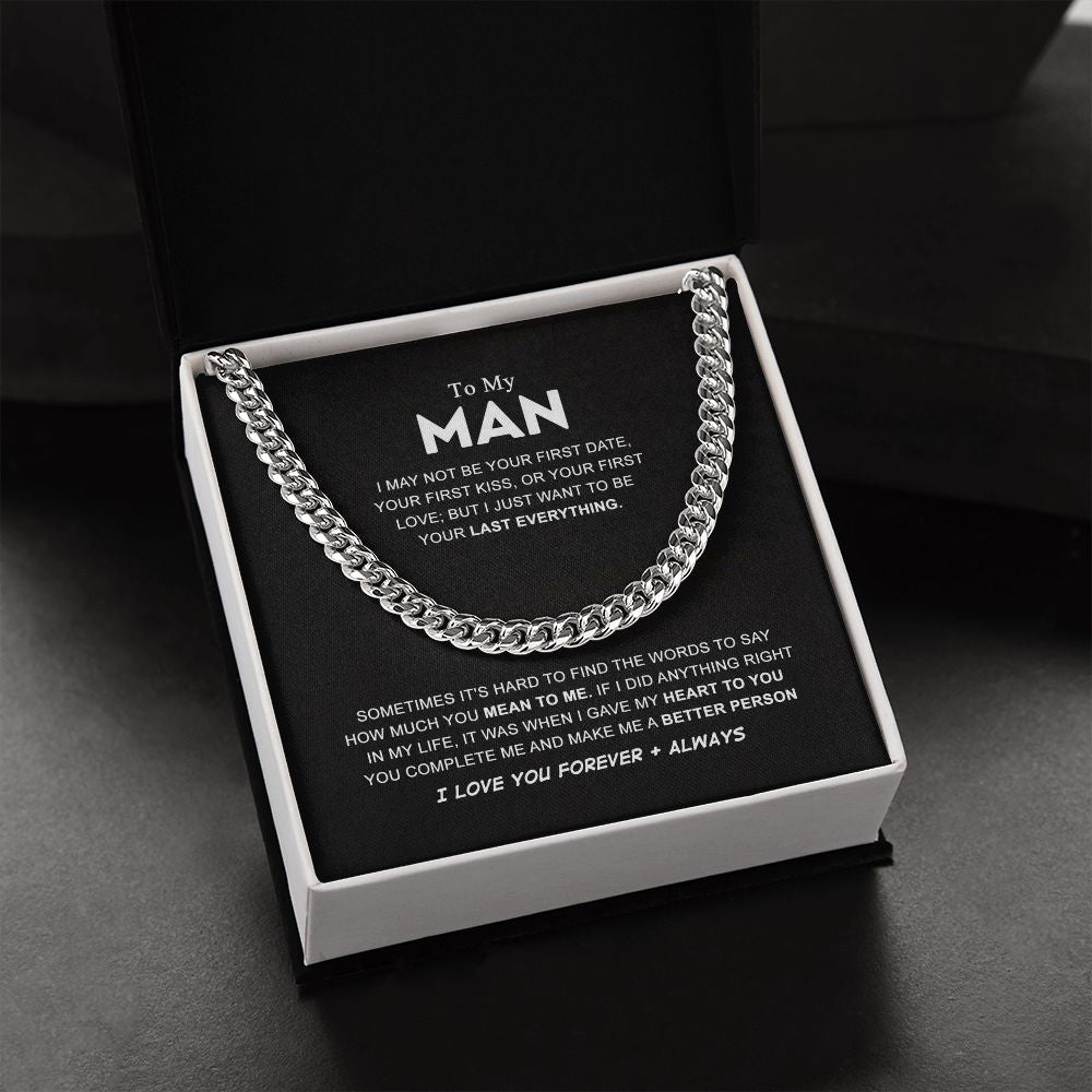 To My Man Last Everything, Valentines Day Gifts for Him ttstore-1012-02x4 B0BPPW5X4G