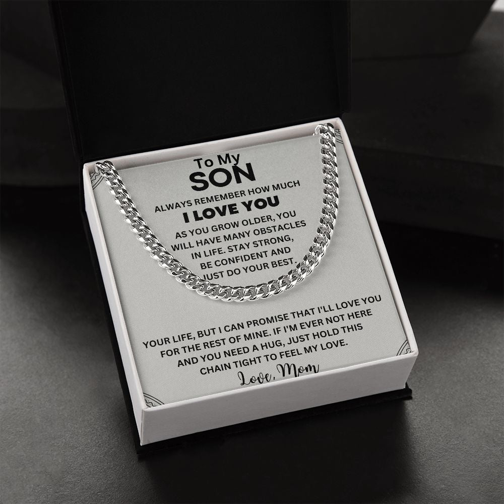 A Sentimental Gift for Your Amazing Son - To My Son Necklace from Mom/Dad