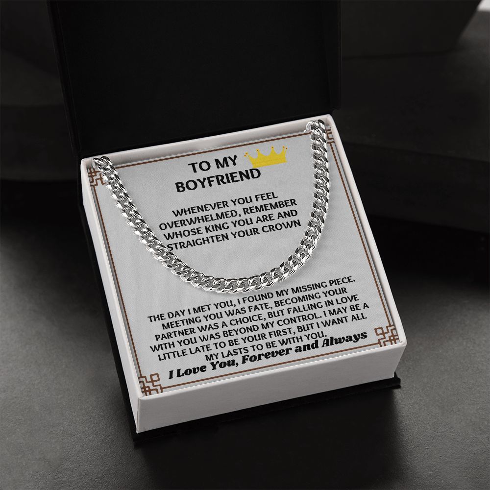 "Stylish and Trendy Necklace Gift for Him Boyfriend on His Birthday"