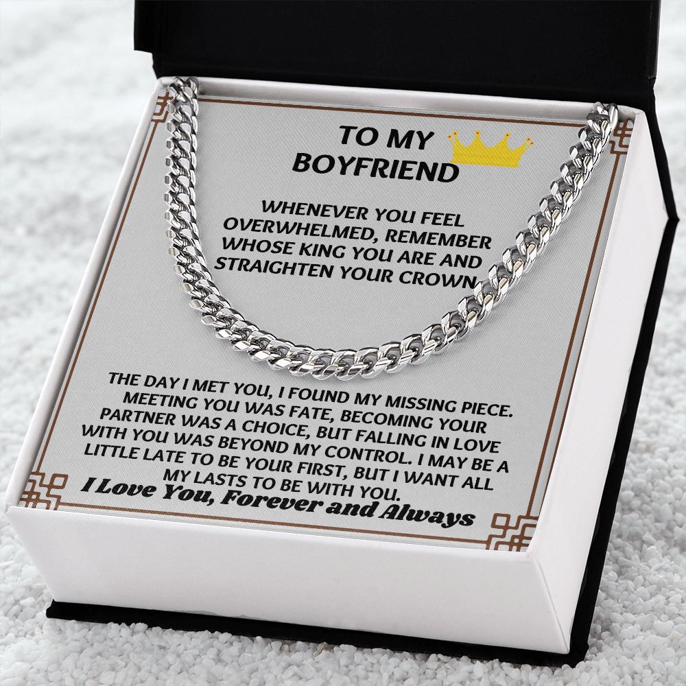 "Stylish and Trendy Necklace Gift for Him Boyfriend on His Birthday"