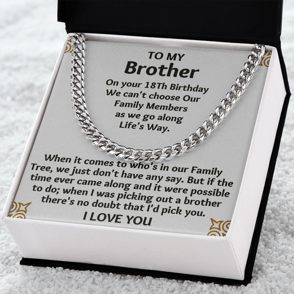 "Brother Gifts Necklace: Unique and Sentimental Gifts for Any Occasion"