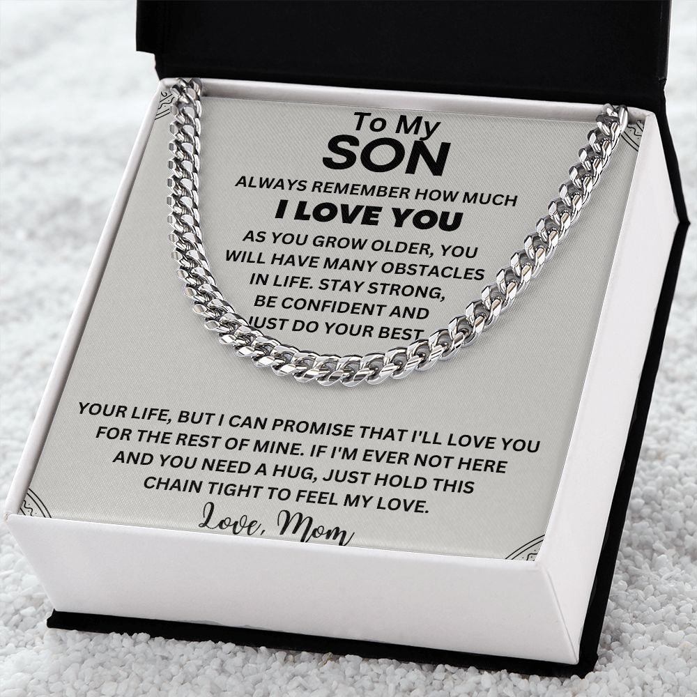 A Sentimental Gift for Your Amazing Son - To My Son Necklace from Mom/Dad
