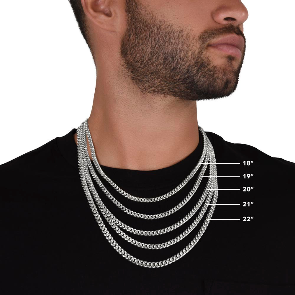 Cuban Link Chain Gift For Him - I Love You More Than Anyone In The World