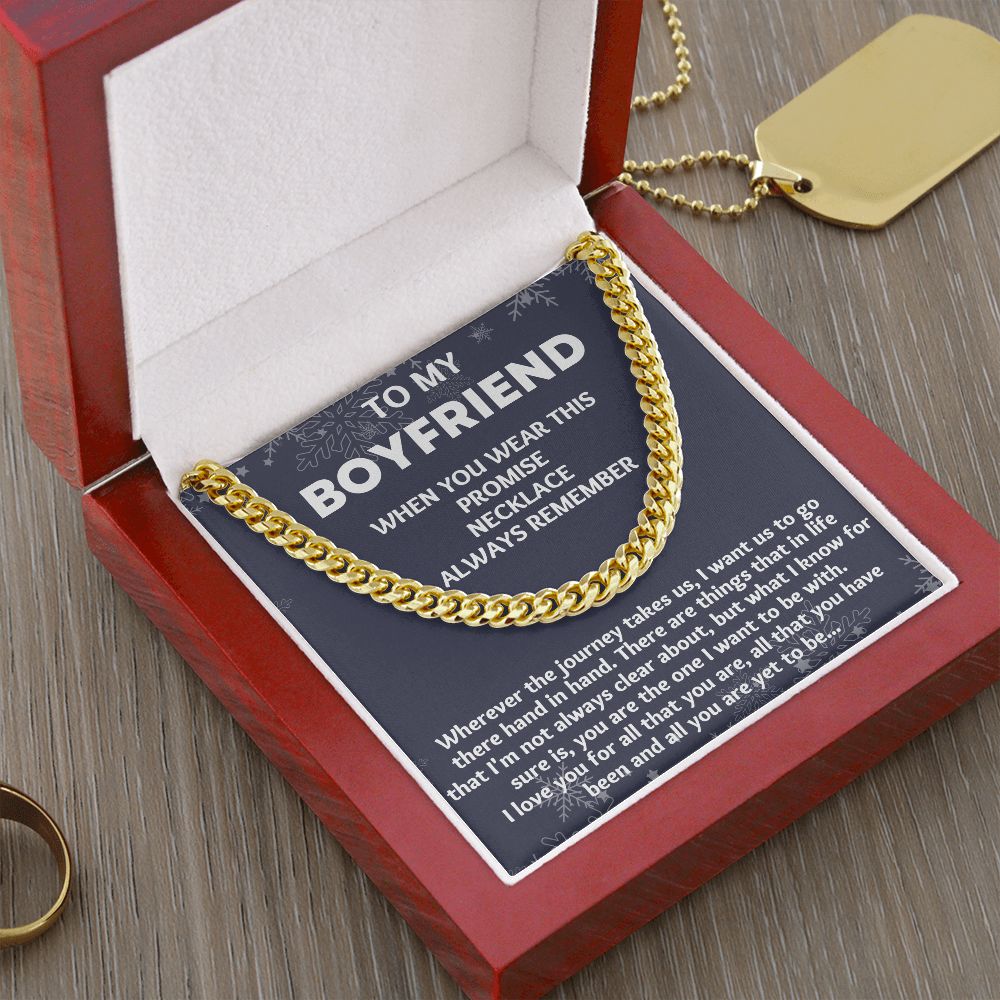 Unique Anniversary Gifts for Him: Personalized Necklace for Your 1 Year Boyfriend"