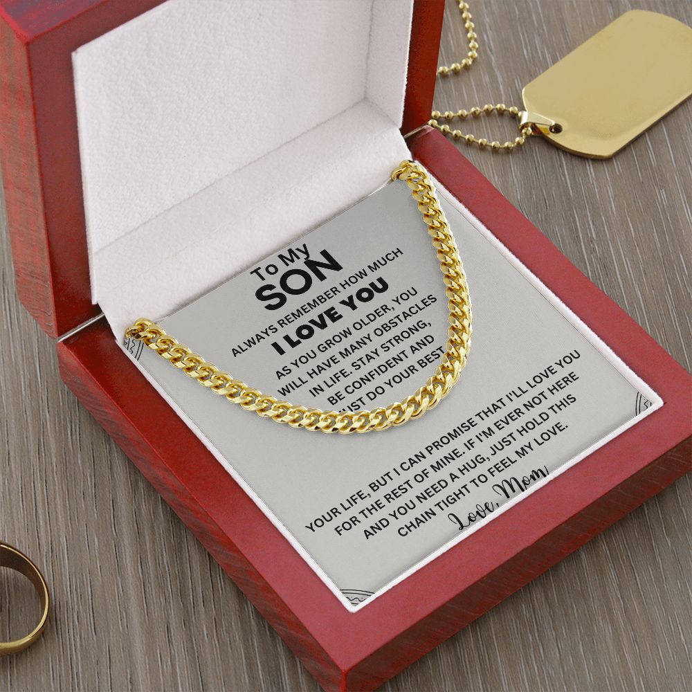 A Sentimental Gift for Your Amazing Son - To My Son Necklace from Mom/Dad