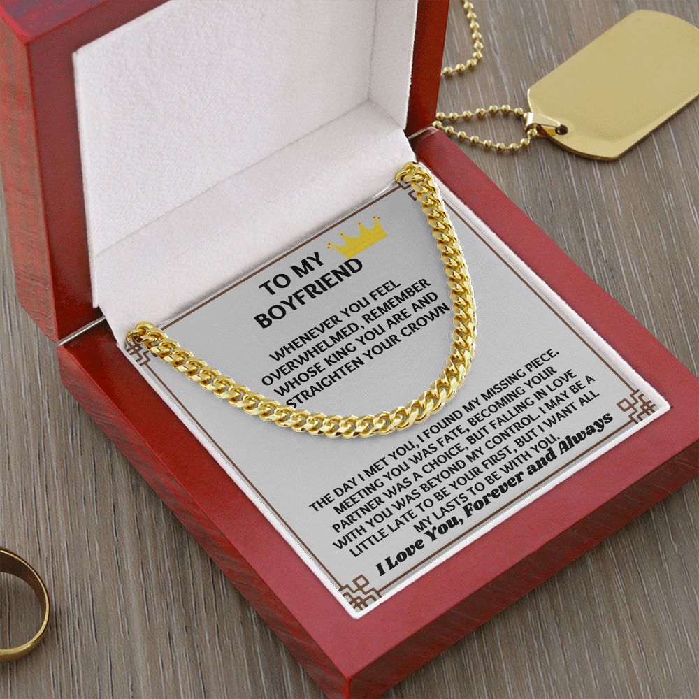 "Stylish and Trendy Necklace Gift for Him Boyfriend on His Birthday"