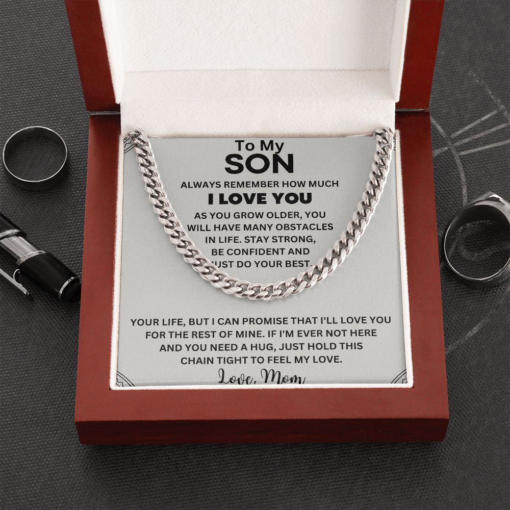 A Sentimental Gift for Your Amazing Son - To My Son Necklace from Mom/Dad