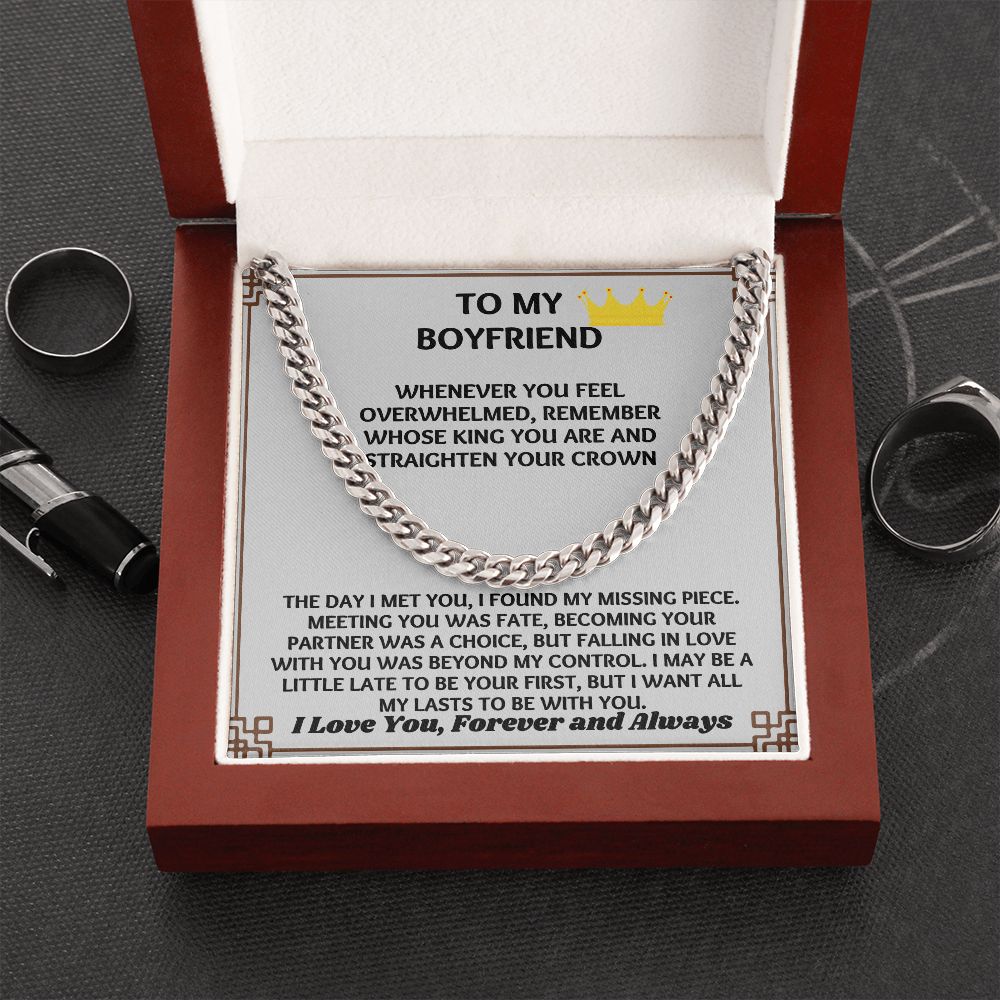 "Stylish and Trendy Necklace Gift for Him Boyfriend on His Birthday"