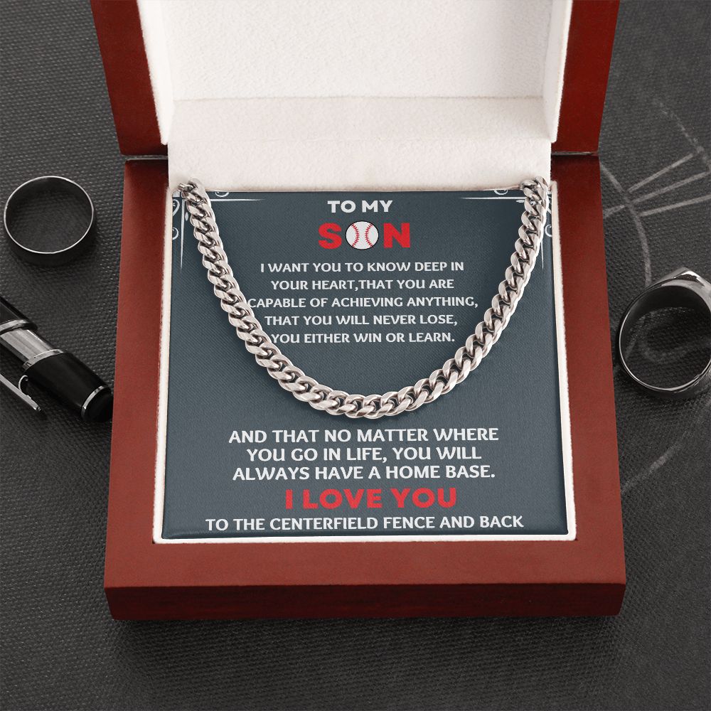 Score a home run with our baseball gifts for boys necklace - perfect for Christmas and birthdays"
